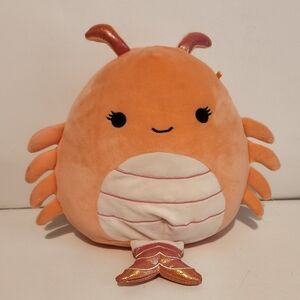 Like New 8” Squishmallow Simone the Shrimp Plush Stuffed Animal